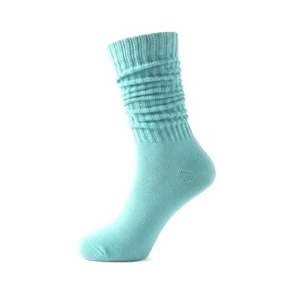 Vibrant High-Calf Slouchy Soft Casual Womens Socks 5.5-8.5 Thick Athletic 6 Pack